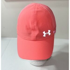 Under Armour Running Hat Women's OS‎ Pink Reflective  Adjustable Vibrant Gym